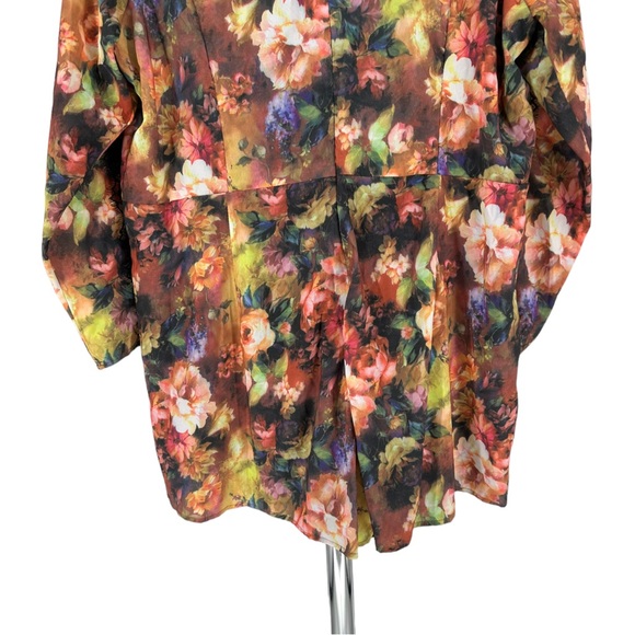 Simply Be Floral Long Sleeve Lace Detail Romper size 18 NWT - Picture 5 of 11